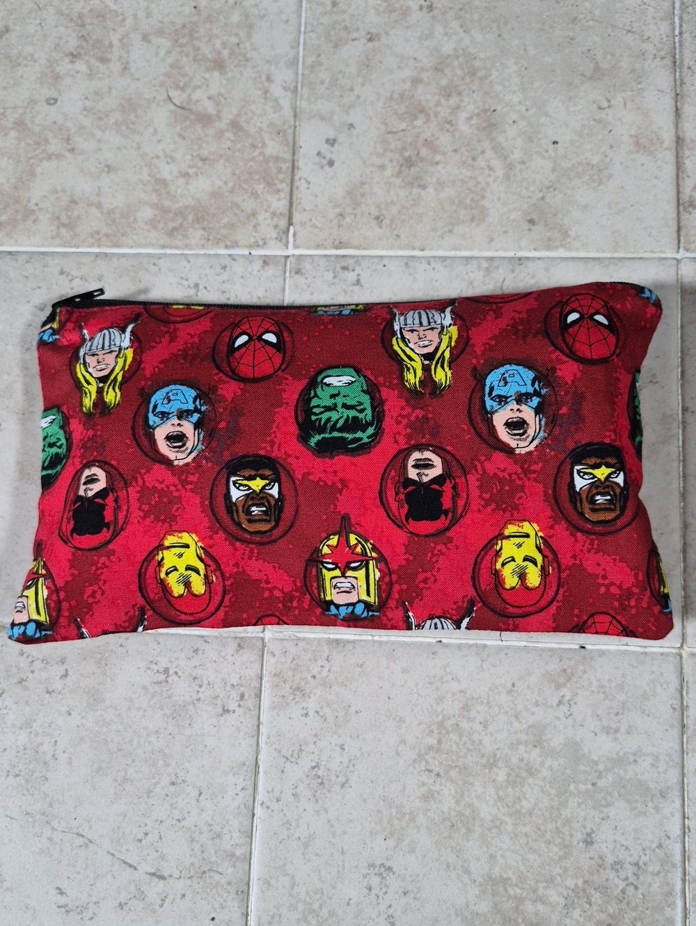 Red Superhero Characters Travel Case
